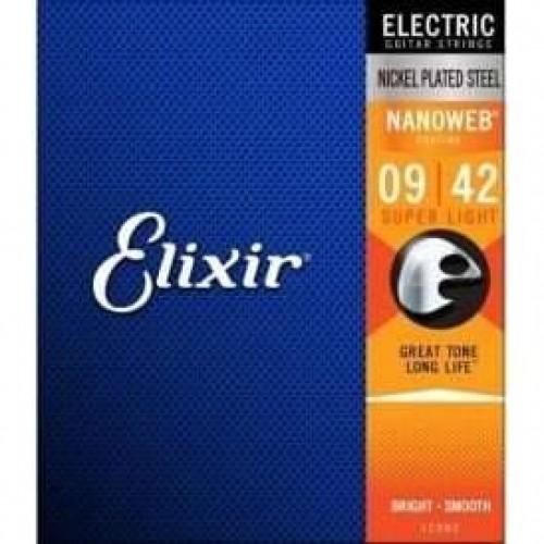 Elixir NanoWeb 9-42 Electric Guitar strings
