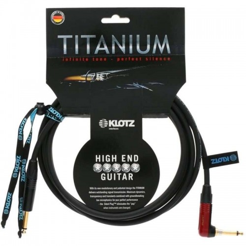 Klotz Titanium High end 3m Angled guitar cable