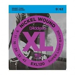 D'Addario 9-42 EXL120 Electric guitar strings by 